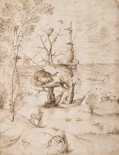 De boom-man, ca. 1505 door Hieronymus Bosch